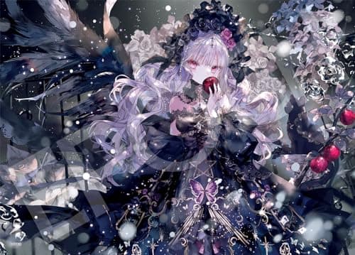 Image of EPOCH 500 Piece Jigsaw Puzzle Illustration/Art Fantasy Art/Oncat, Night Wizard (15 x 20.9 inches (38 x 53 cm), 07-460s with glue and spatula, with point tickets