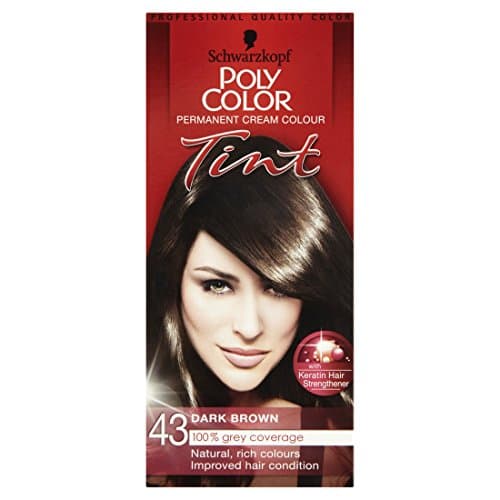 Image of Schwarzkopf Poly Colour Tint 43 Dark Brown - Pack of 3