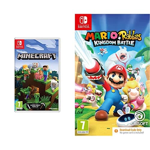 Image of Minecraft (Nintendo Switch) + Mario + Rabbids Kingdom Battle (Code in Box) (Nintendo Switch)