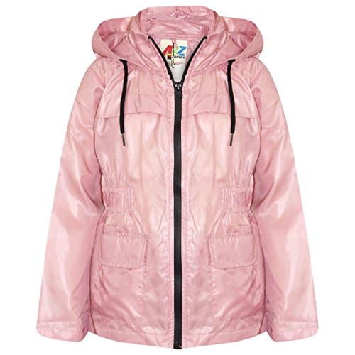 Image of A2Z 4 Kids Raincoat Jackets Windbreaker Waterproof Parka Shower - Raincoat Jacket 448 Baby Pink 7-8