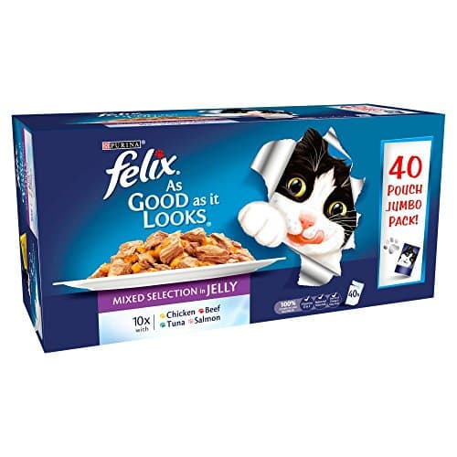 Image of Felix As Good As It Looks Cuts In Jelly Mixed Variety 40X100g
