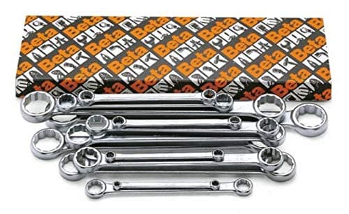 Image of Beta 950177 Model 95 /S8 Set of 8 Double Ended Flat Ring Spanner