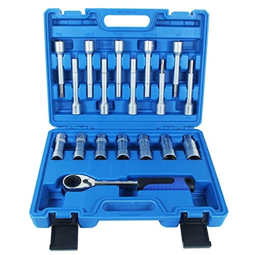 Image of 18pcs Suspension Shock Absorber Strut Nut Removal Tool Socket Kit