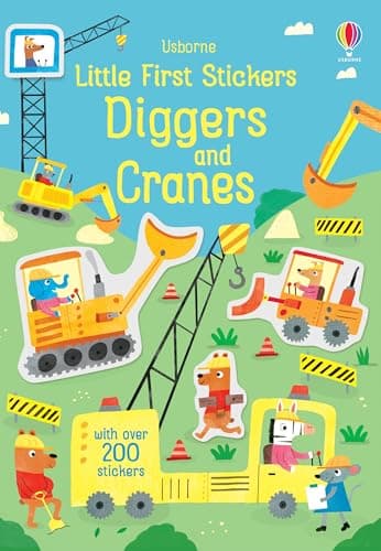 Image of Little First Stickers Diggers and Cranes