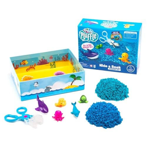 Image of Learning Resources Playfoam Pluffle Ocean Sensory Set, Tuff Tray Sensory Play Activity, Indoor Messy Play Kit, Developmental Sensory Toy, Fidget Toy, 3 Fine Motor Toys Ages 3+