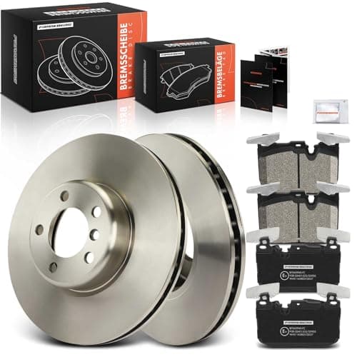 Image of Frankberg Brake Kit incl. 2x Brake Disc + 4x Brake Pad Front Compatible with 1 Series F20 3 Series Touring F31 2 Cabriolet F23 3 Series F30 F80 Replace# 34116859066, 34106799805