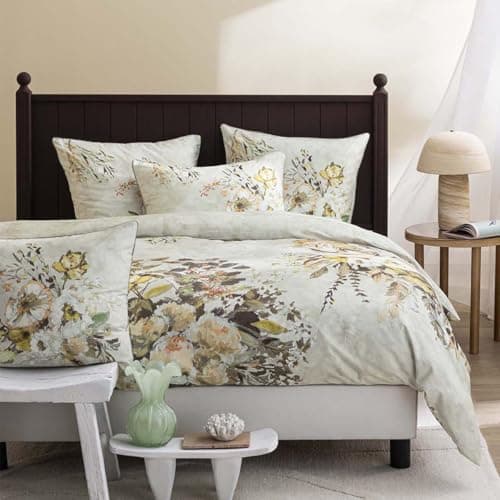 Image of Printed Cotton Satin Duvet Cover, Margaretta, 240 x 220 cm, Designers Guild