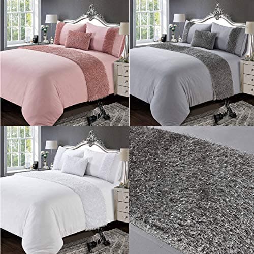 Image of "PLUME" Single Size White Duvet Quilt Cover Bedding Contemporary Range