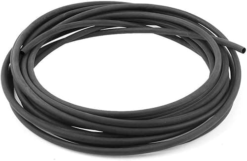 Image of KafTon Black 2:1 Heat Shrink Tubing, Electrical Insulation Heat Shrink Wrap Cable Sleeve, 1 Cut Length of 3meter (4.8mm)