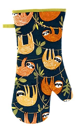 Image of Ulster Weavers - Hanging Around - Gauntlet Oven Glove - One Size in Blue