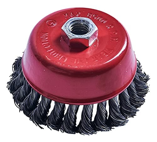 Image of Amtech - Twist Knot Wire Cup Brush, Heavy-Duty Rust/Paint Remover, M14 x 2 Fitment for Angle Grinders, max 8,500rpm, 4" (100mm)