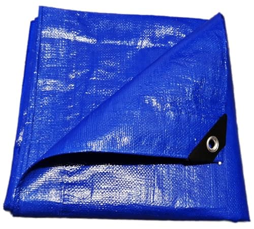 Image of Seracco Tarpaulin 2m x 1.8m 130gsm Blue Tarp Waterproof Heavy Duty, Ground Sheets for Camping