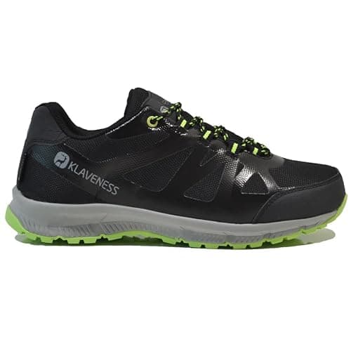 Image of BARGAINS-GALORE Mens Waterproof Hiking Navy Camping Trainers - Memory Foam Insole, Running Boots, Ankle | Sturdy Grip, Strong, Durable (Navy, UK Footwear Size System, Adult, Men, Numeric, Medium, 7)