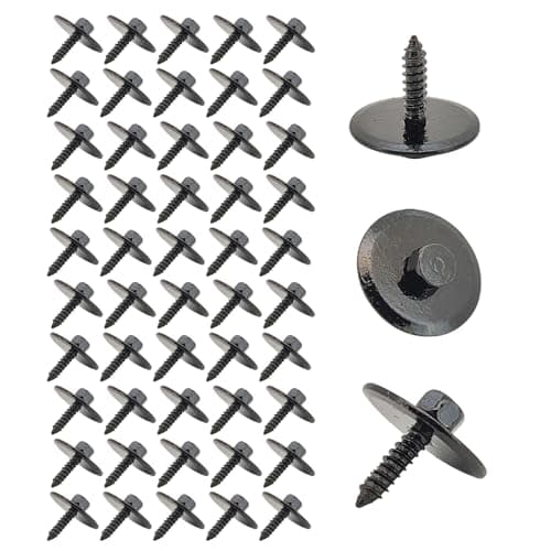 Image of 50pcs Engine Undertray Screws for Mercedes Metal Fasteners Fixings A2019900536