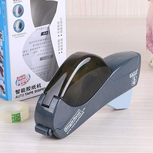 Image of SagaSave Automatic Hand-Held Tape Dispenser Non-Slip, Tape Core Up to 41mm Wide (1 Pack, Gray)