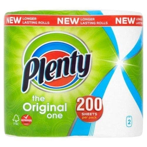 Image of Plenty Double Kitchen Roll Ref BOUNTYN Pack 2 170020