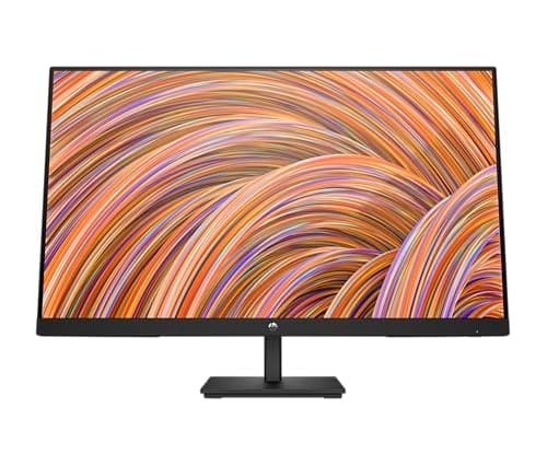 Image of HP 27 Inch FHD Monitor | Full HD IPS LCD | 75hz Refresh Rate | 250 Nits Brightness | 1000:1 Contrast Ratio | AMD FreeSync | Adjustable Tilt | 1 HDMI 1.4, 1 DisplayPort 1.2, 1 VGA | Black | V27i G5