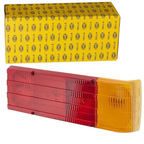 Image of HELLA 2SD 004 460-001 Rearlight - Bulb - 12V - Fitting/Bolted - Lens Colour: Red/Yellow - Plug: Blade Terminal - right/left - Quantity: 1