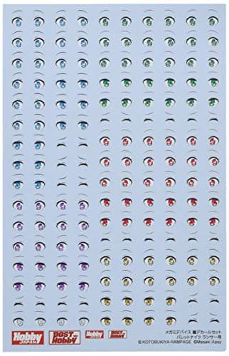 Image of Hobby Japan Megami Device Eye Decal Set Bullet Knights Lancer Plastic Model Decal MD004D