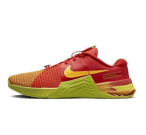 Image of NIKE Metcon 8 Men's Trainers Gym Fitness Workout Shoes Picante Red/Bright Cactus/Vivid Orange DV9019-600 UK 10.5 (EU 45.5)