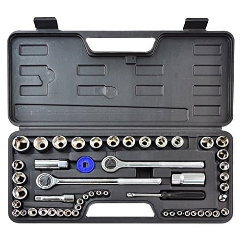 Image of Rolson 36159 52 pc 1/4" & 1/2" Dr. Socket Set