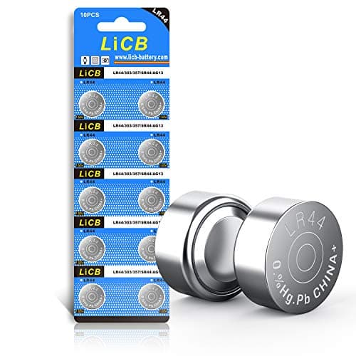 Image of LiCB 10 PCS LR44 AG13 357 303 SR44 Battery 1.5V Button Coin Cell Batteries,Used in Many Small Electronics, Watch, Calculators, Toys