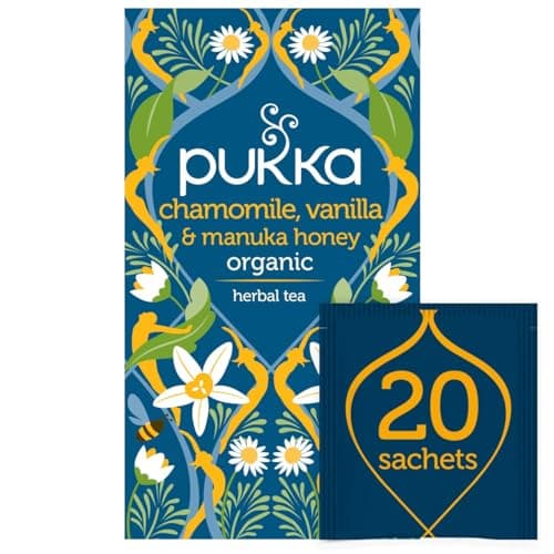 Image of Pukka Herbs Organic Chamomile and Vanilla Tea - Pack of 20 Sachets