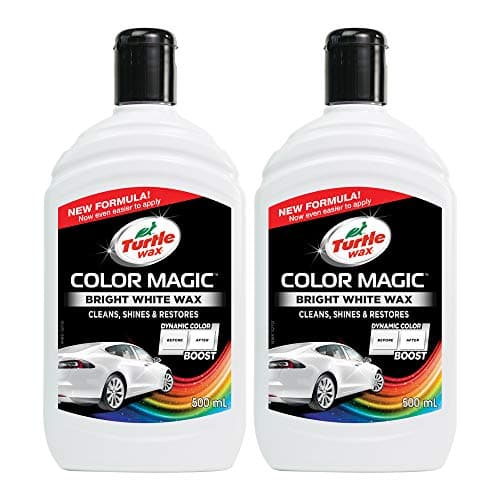 Image of Turtle Wax 52712 Color Magic Car Paintwork Polish & Shine 2 X 500ml White