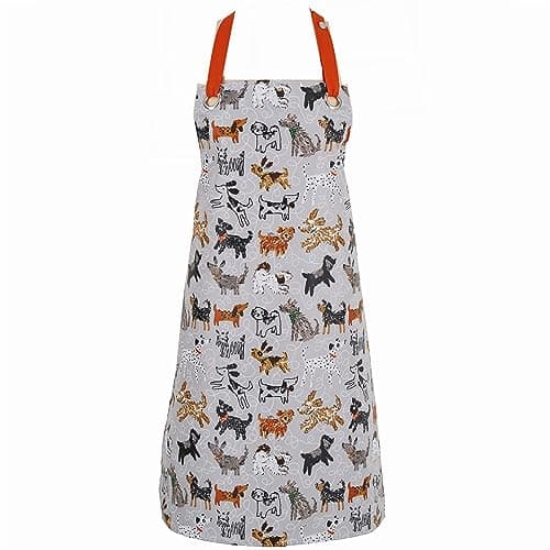 Image of Ulster Weavers Apron-PVC/Oilcloth, Cotton, Grey, One Size