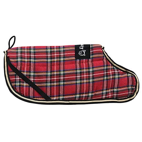 Image of Bunty Reversible Highland Tartan Dog Coat Outdoor Warm Fleece Jacket Reflective Raincoat (L)