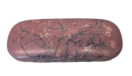 Image of DV Hard Glasses Case with Cleaning Cloth – Assorted Designs including Van Gogh, William Morris, Lisa Parker, Floral, Animal & Mystical Prints – Protective Eyeglass Holder for Men & Women