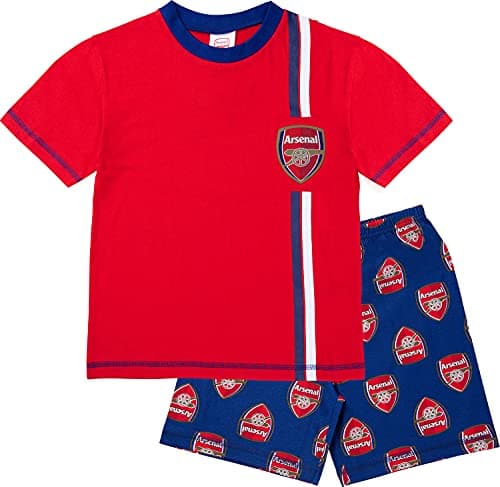 Image of Arsenal F.C. Boys Pyjamas, Cotton AFC Pjs, Official Football Pyjamas for Kids (7-8 Years, 7_years) Red