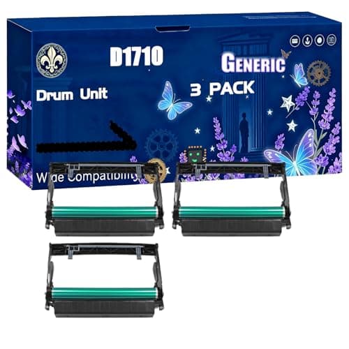 Image of D1710 Drum Unit Compatible for Dell 1700 1700 n 1710 1710 n P 1700 P 1700 n P 1700 Series Printers, Black High Yield 30000 Pages Printer Accessories (3 Pack Black)