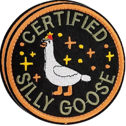 Image of AXEN Silly Goose Patches - Funny Tactical Morale Patches with Hook & Loop Fastening for Tactical Backpack, Uniform, Bag, Jacket, Vest, Cap, Hat & Gears