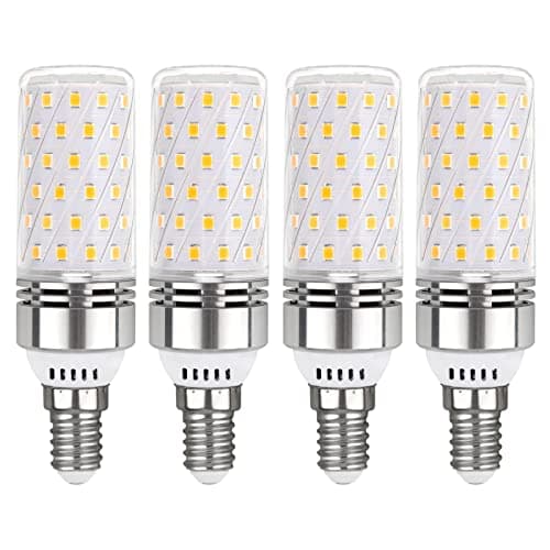 Image of Akynite E14 LED Corn Light Bulb 12W Cool White 6000K, 1450LM, 360° Beam Angle, Equivalent to 100W E14 Halogen Bulbs, Small Edison Screw SES LED Corn Lamp, Not Dimmable, Pack of 4