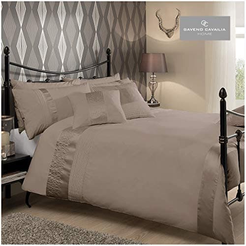 Image of Gaveno Cavalia Signature Collection Caprice Set with Duvet Cover and Pillow Case Oyster, Polyester-Cotton, Double