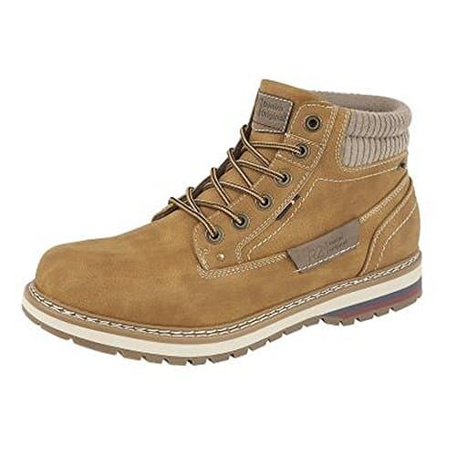 Image of Route 21 Mens 6 Eyelet Ankle Boot (10 UK) (Honey)