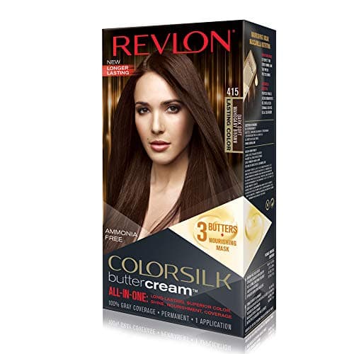 Image of Revlon Luxurious Colorsilk Buttercream Hair Color 125ml - 415 Dark Soft Mahogany Brown