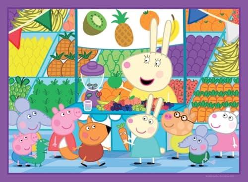 Image of Ravensburger Peppa Pig Shopping - My First Floor Puzzle - 16 Piece Jigsaw Puzzles for Kids - Educational Toddler Toys Age 24 Months and Up (2 Years Old)