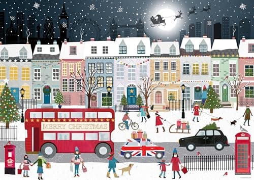 Image of Ravensburger London’s Christmas Spirit 1000 piece Jigsaw Puzzle for Adults and Kids Age 12 and Up