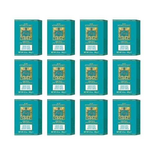 Image of 4711 Original Eau De Cologne Cream Soap, Moisturising Formula, Gentle Cleansing, 100g, Pack of 12