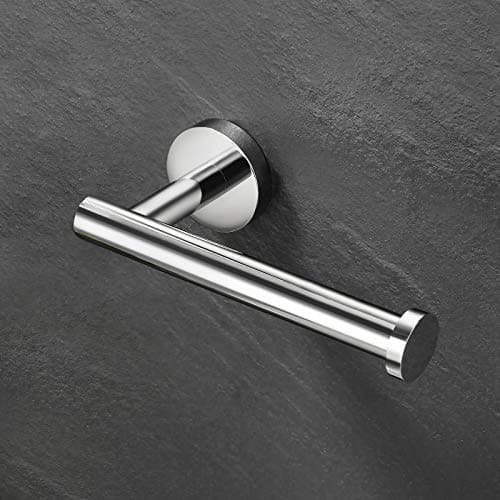 Image of KES Toilet Roll Holder Wall Mounted, Chrome Toilet Paper Holder, Stainless Steel Loo Roll Holder for Bathroom & Kitchen, Polished Chrome Finish, A2175S12
