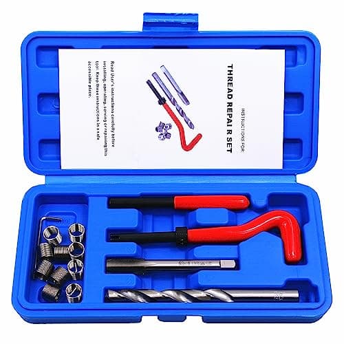Image of BestsQ Metric Thread Repair Kit M10 x 1.0MM Compatible Hand Tool Set for Auto Repairing (M10-1.0)