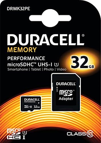 Image of Duracell Performance 32 GB MicroSDHC Class 10 UHS-I Memory Card with MicroSDHC to SD Adapter Kit