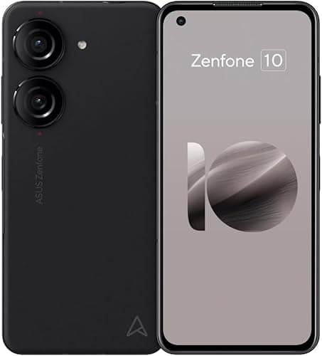 Image of ASUS Zenfone 10 5G Dual 128GB 8GB RAM Unlocked (GSM Only, No CDMA - Not Compatible with Verizon/Sprint) Global, NGP Wireless Charger Included - Black