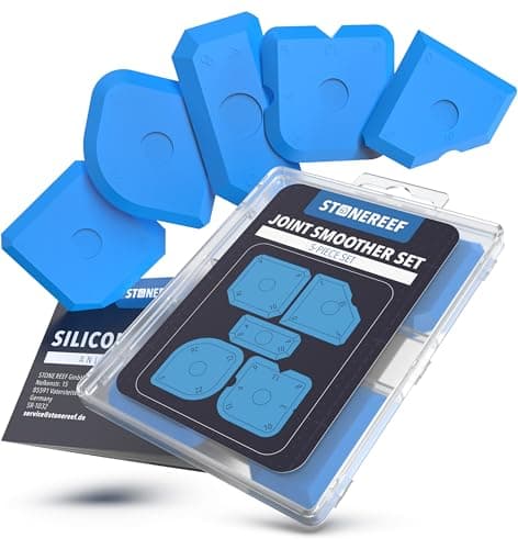 Image of 5-in-1 Silicone Remover & Finishing Tool Set – Caulking Tool Kit with Grout Scraper & Sealant Smoother – Silicone Sealant Removal & Application Tools for Bathroom Kitchen & Tiles