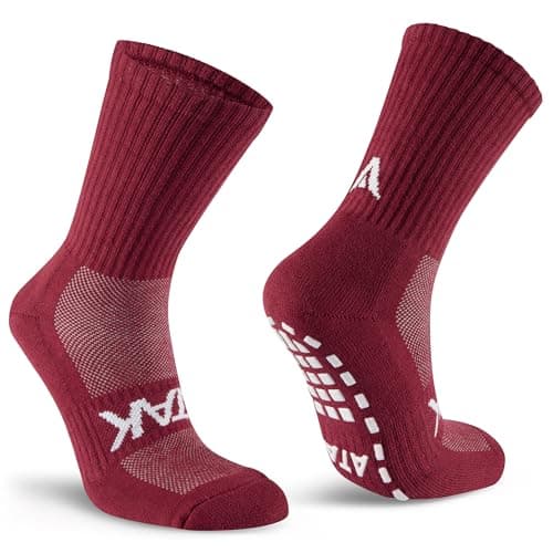 Image of WackySox ATAK Sports SHOX Calf Length Grip Socks Maroon 9-12