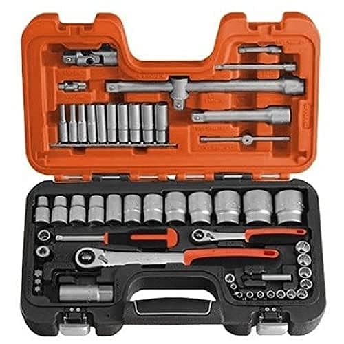 Image of Bahco S560 0.25/ 0.5-inch Square Drive Met Socket Set, Silver