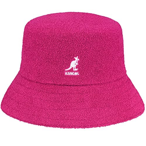 Image of Kangol Terrycloth Bermuda Bucket Cloth Hat by Women/Men - Sun Beach Fishing Summer Spring-Summer - S (54-55 cm) Pink