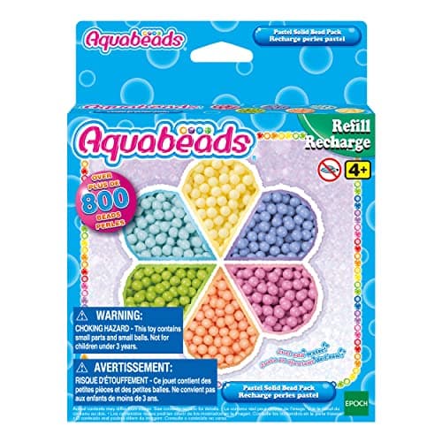 Image of Aquabeads Pastel Solid Bead Pack - Art & craft bead kit 31505, 13.97 x 2.86 x 17.78 cm